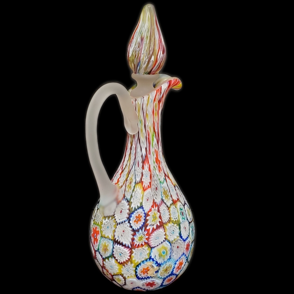 Millefiori Cruet w/Stopper
